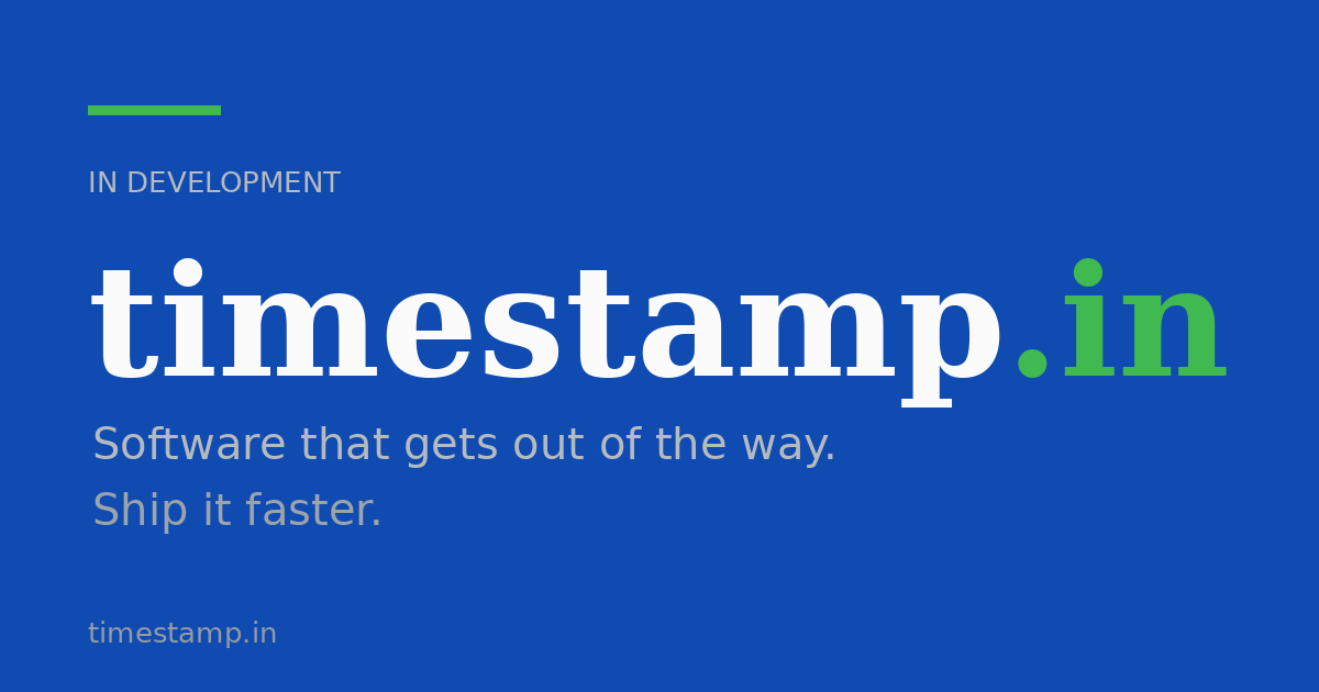 Link preview image for timestamp.in